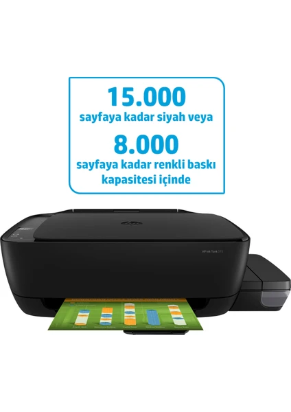 Ink Tank 315 Fotokopi + Tarayıcı + Mürekkep Püskürtmeli Tanklı Yazıcı Z4B04A