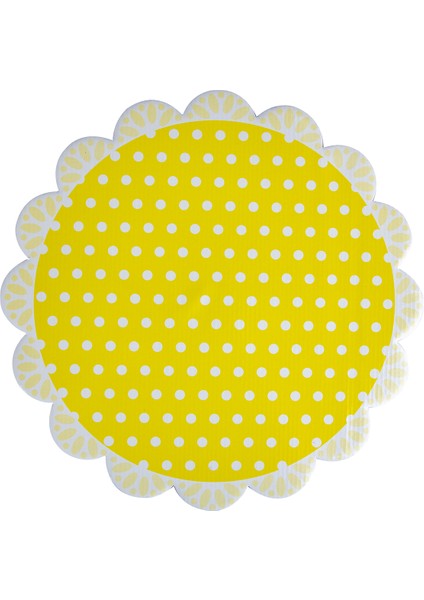 Cup Cake Standı Parti Doğum Günü Tek Kat Çap 30 cm Sarı modelleri