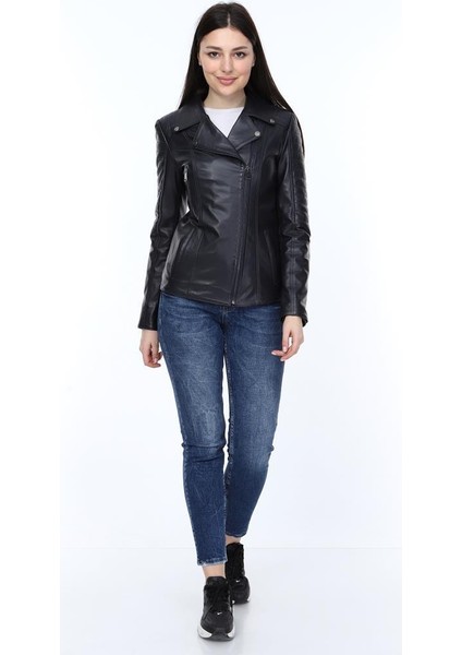 Deri Valente Siyah Kadın Deri Ceket fiyatları