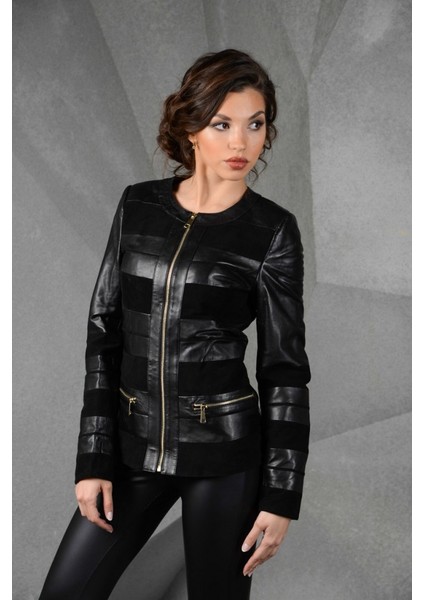 Deri Kadın Siyah Deri Mont fiyatları