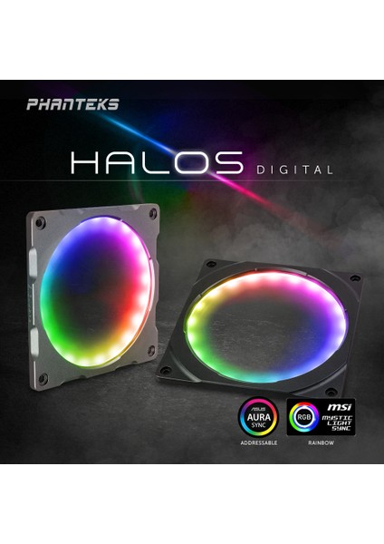 Halos Digital Rgb LED Fan Çerçevesi - 140 mm