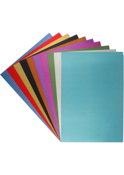 Simli Karton 250 gr 10'lu Karışık Renk 20X30 cm