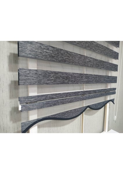 Dilimli Soft Bamboo Siyah Zebra Perde fiyatları