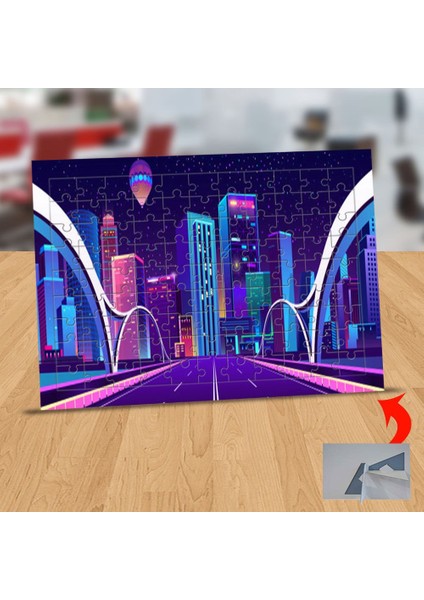 Işıklı Şehir Yolu 99 Parça Puzzle Yapboz TABLO-1441-2602