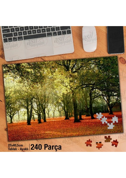 Asil Hobi -Ağaçlara Uzanan Güneş Işığı - Doğa - Manzara - Yapboz - Ayak Destekli 240 Parça Puzzle