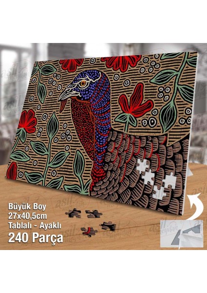 Asil Hobi Hindi - Çiçekler - Vektör Yapboz - Ayak Destekli Çerçeveli 240 Parça Puzzle fiyatları