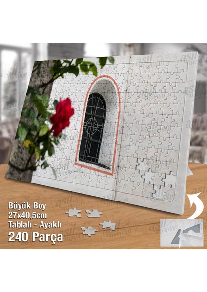 Asil Hobi Gül -Çiçek- Kilise - Pencere - Dış Cephe Yapboz -Ayak Destekli Çerçeveli 240 Parça Puzzle fiyatları