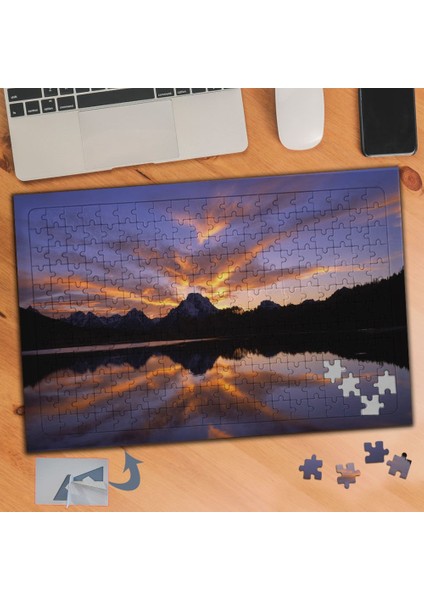 Akşamüstü Dağ Silüeti 240 Parça Puzzle Yapboz TABLO-583