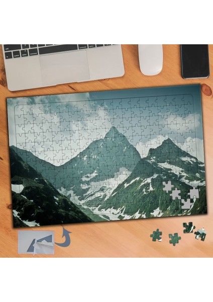 Karlı Dağlar Tabiat Harikası 240 Parça Puzzle Yapboz TABLO-027
