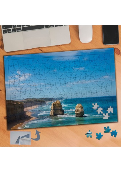 Sahil Kenarında Kayalıklar 240 Parça Puzzle Yapboz TABLO-448