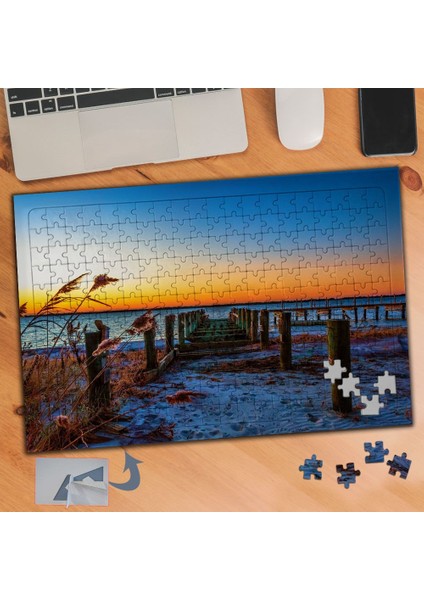Tahta Köprü Doğa Manzarası 240 Parça Puzzle Yapboz TABLO-170