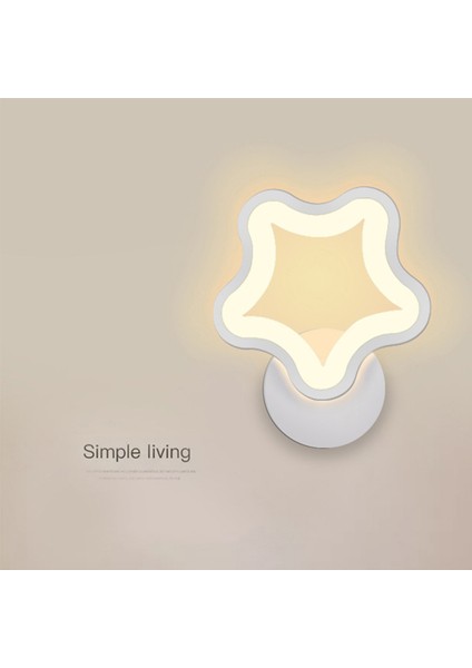 Led'ler Duvar Lambası Pentagram Şekilli Işık Fikstürü (Yurt Dışından)