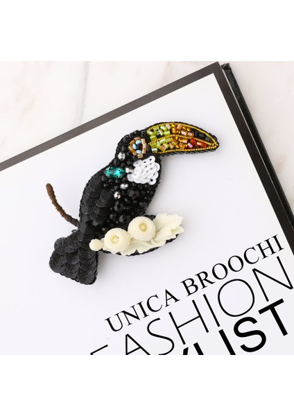 Unica Brooche Tukan Kuşu Broş