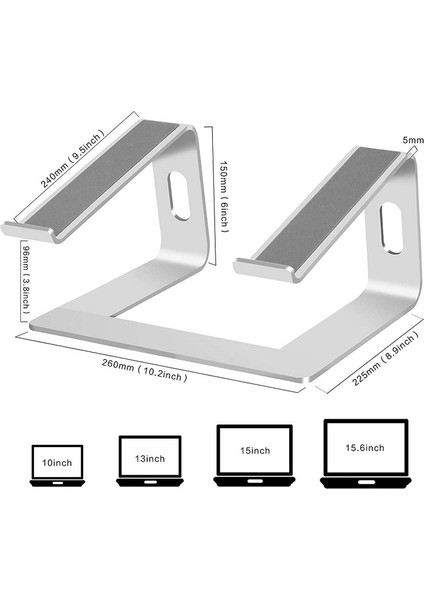 Dizüstü Bilgisayar Sehpası Ergonomik Alüminyum Dizüstü Bilgisayar Sehpası (Yurt Dışından)