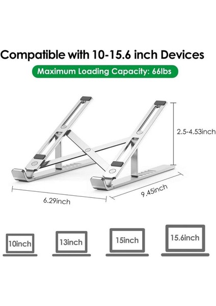 Dizüstü Bilgisayar Standı Tablet Standı Ayarlanabilir (Yurt Dışından)