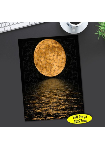 Denizde Dolunay Yansıması 240 Parça Puzzle YAPBOZ-117501778