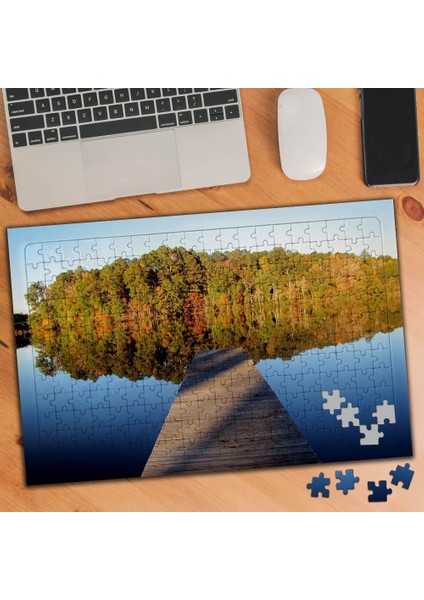 Muhteşem Ağaç Yansıma Manzarası 240 Parça Puzzle YAPBOZ-74786