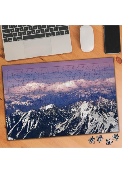 Bulutlu Havada Karlı Dağlar 240 Parça Puzzle YAPBOZ-74849
