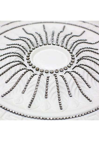 Versace Desenli Stopiyer Taşlı Tavan Lamba Göbeği 40 cm fiyatları