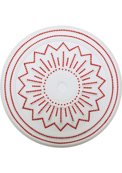 Başak Desenli Stopiyer Taşlı Tavan Lamba Göbeği 40 cm