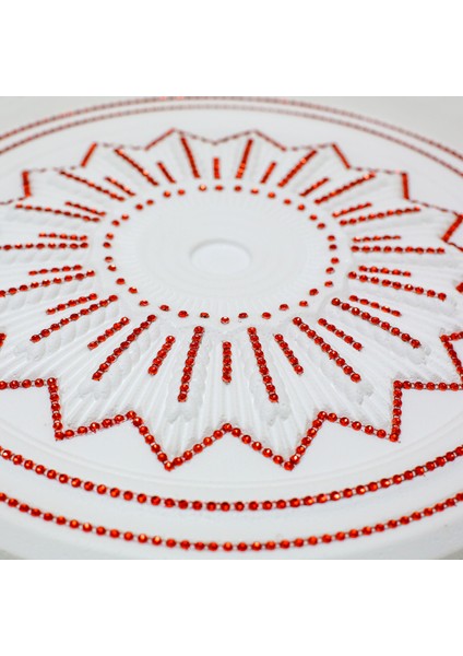 Başak Desenli Stopiyer Taşlı Tavan Lamba Göbeği 40 cm fiyatları