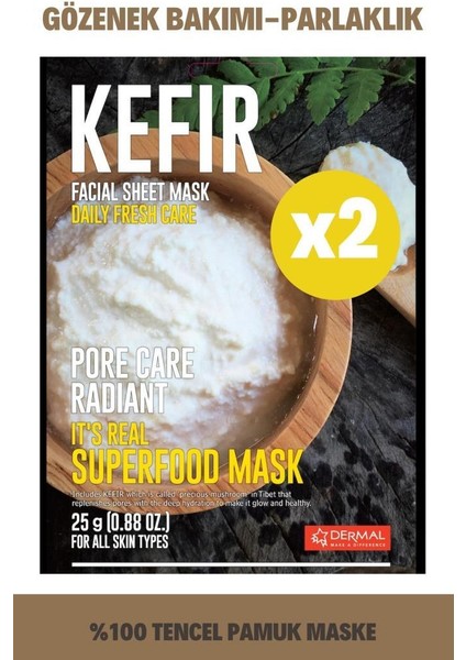 It's Real Super Gıda Maskesi Kefir 25GR 2'li Set