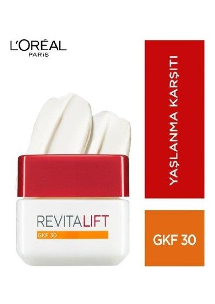 L'oreal Paris Revitalift Gündüz Kremi GKF30 50 ml 3600522417385 Kategori: Y