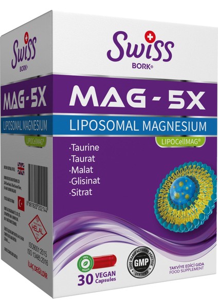 Bork Mag - 5x Liposomal Magnesium 30 Vegan Kapsül