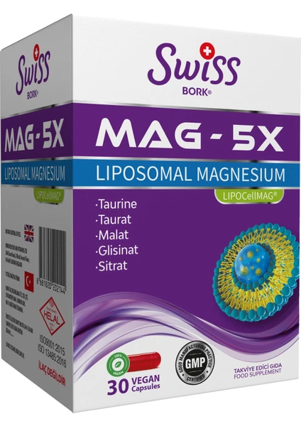 Bork Mag - 5x Liposomal Magnesium 30 Vegan Kapsül