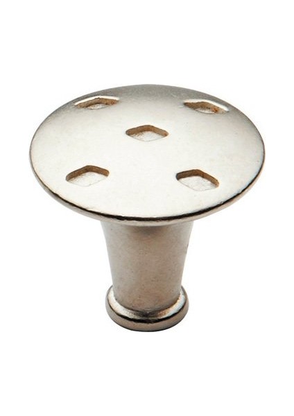 R3080-2 Baklavalı Düğme Mat Krom Kulp