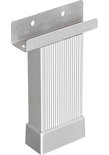 20X45 Alüminyum U Çizgili Ayak Matkrom Mat Krom 8 cm