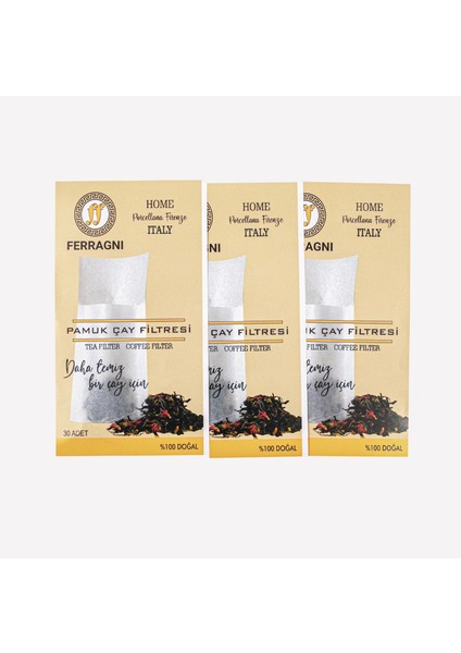 ÇAY ve KAHVE FİLTRESİ 3 Paket (90 Adet) BÜYÜK BOY (9*22 cm)
