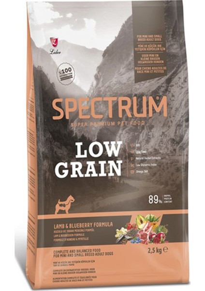 Low Graın Lamb &blueberry Formula For Small And Mını Breed Adult Dogs 30/18 2,5 kg
