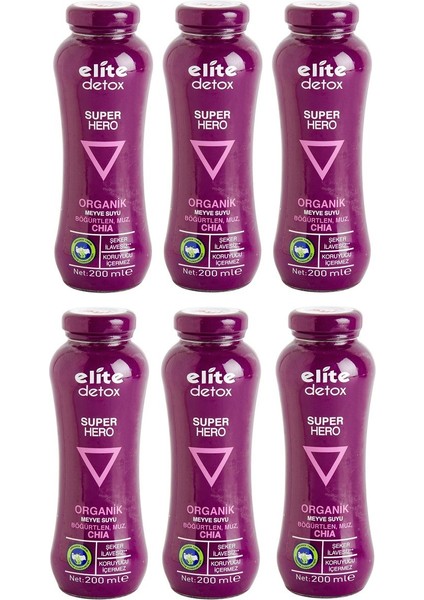Detox Super Hero 200 ml 6'lı Set