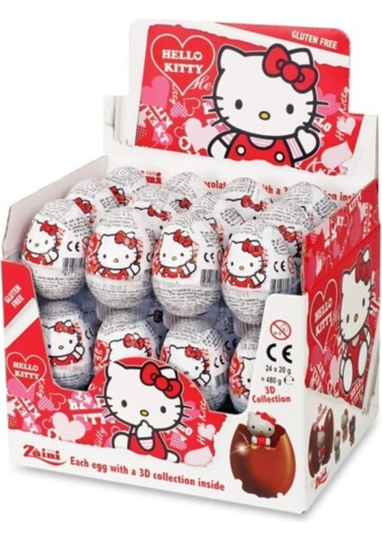 Hello Kitty Lisanslı Sürpriz Yumurta Glutensiz X24