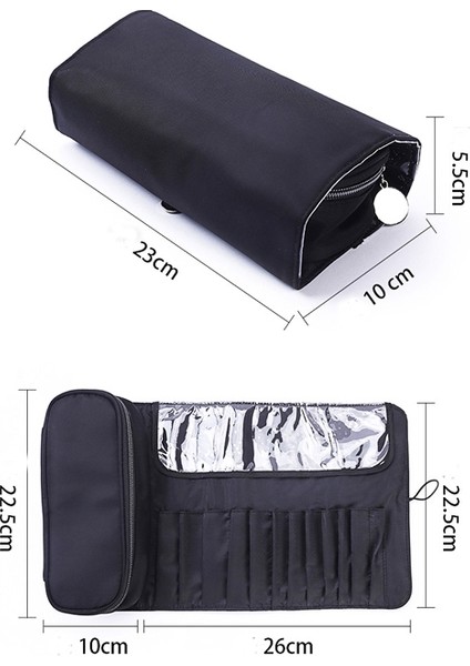 puluz Kozmetik Çantası Kozmetik Fırçası Saklama Çantası Siyah (Yurt Dışından)