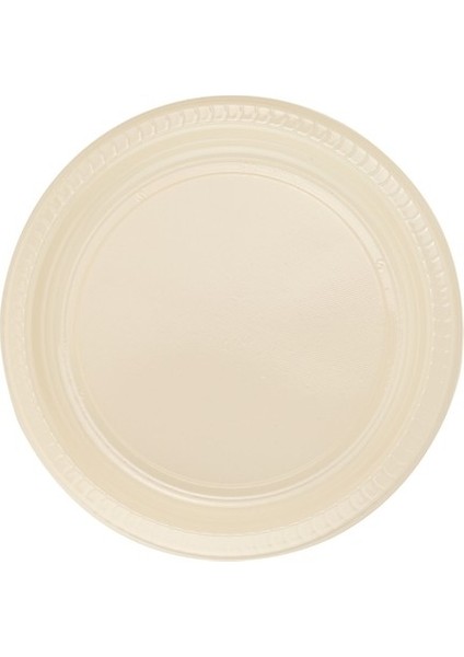 Krem Plastik Tabak 22 cm 25 Adet