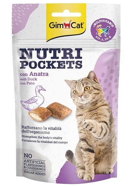 Gimcat Nutri Pockets Ördekli Kedi Ödül Maması 60 gr