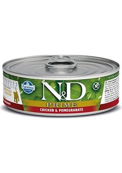 N&d Prime Tavuk ve Narlı Kedi Konservesi 80 gr