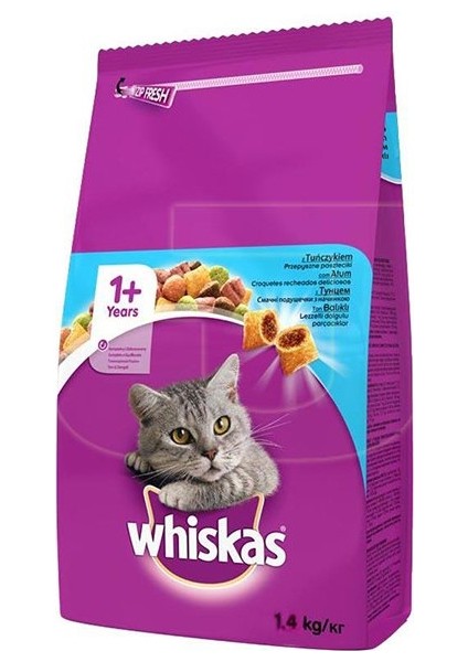 Whiskas Ton Balıklı ve Sebzeli Yetişkin Kedi Maması 1,4 kg