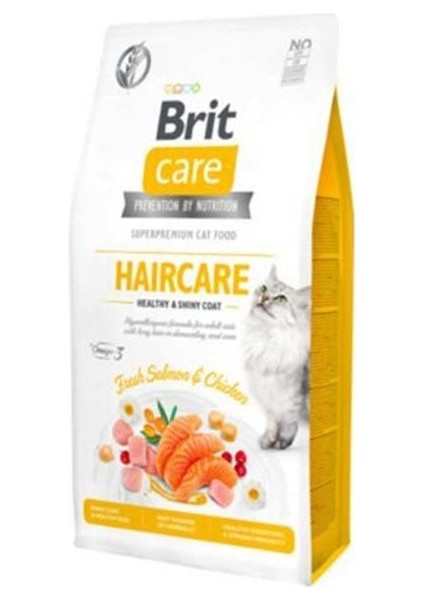 Brit Care Tahılsız Haircare Tavuk ve Somonlu Kedi Maması 2 kg