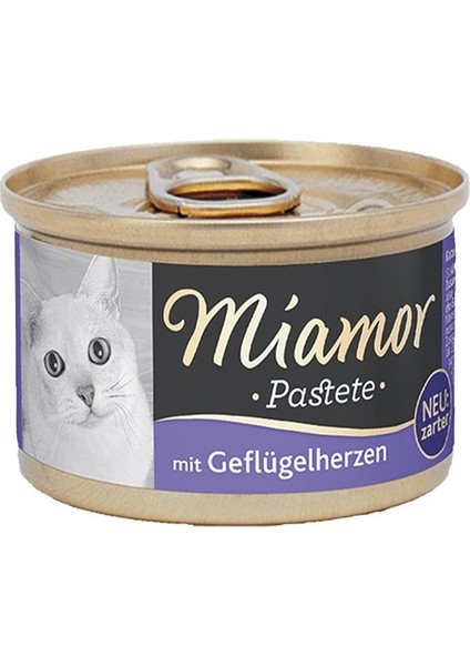 Miamor Pastete Yürekli Tahılsız Kedi Konservesi 85 gr