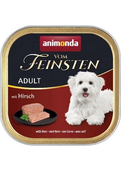 Animonda Vom Feinsten Geyik Etli Yetişkin Köpek Konservesi 150 gr