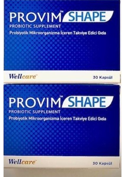 Provim Shape Probiyotik 30 Kapsül*2 Adet