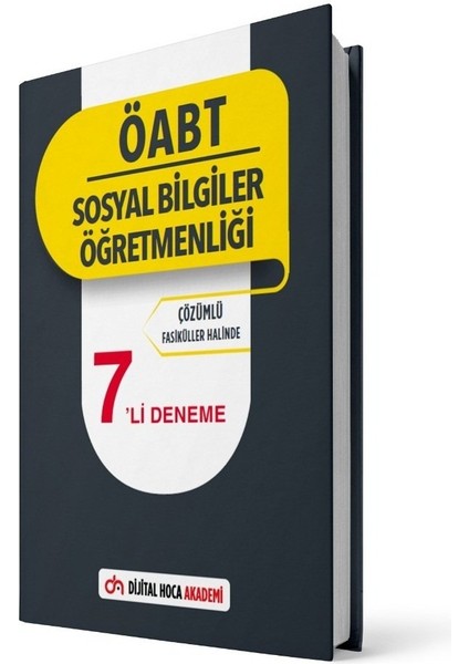 2022 ÖABT Sosyal Bilgiler Öğretmenliği Çözümlü 7’li Deneme
