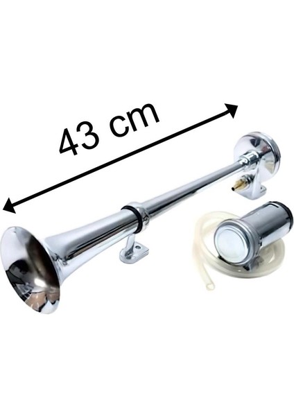 Korna Marin Tek Borulu Motorlu Krom 12V Elektirikli 43 cm fiyatları