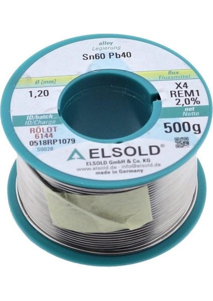 ELS-PB120/500 Makara Lehim Teli 1.20MM 500 gr
