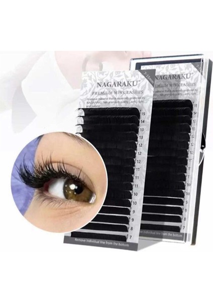 Mix Ipek Kirpik 0.07 Kalınlık D Kıvrım 7-15 mm Boylar