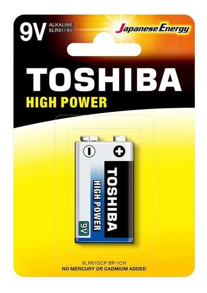 Toshıba 6LR61 Hıgh Power Alkalın 9V 1li