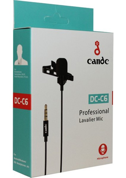 Dc-C6 Lavalier Yaka Mikrofonu fırsatları